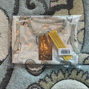 Kyte Aloe Rainbow Zip Sleeveless Romper NIB